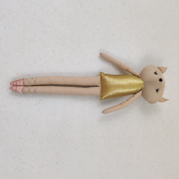 Lil Pyar Ballet Fox Plush Toy Stuffed Animal with Bag - Picture 3 of 10